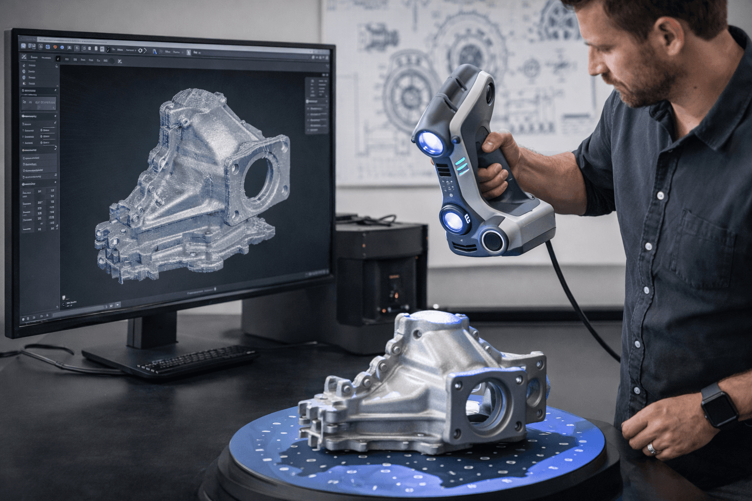 Laboratorio ADIVO per scansione 3D e reverse engineering
